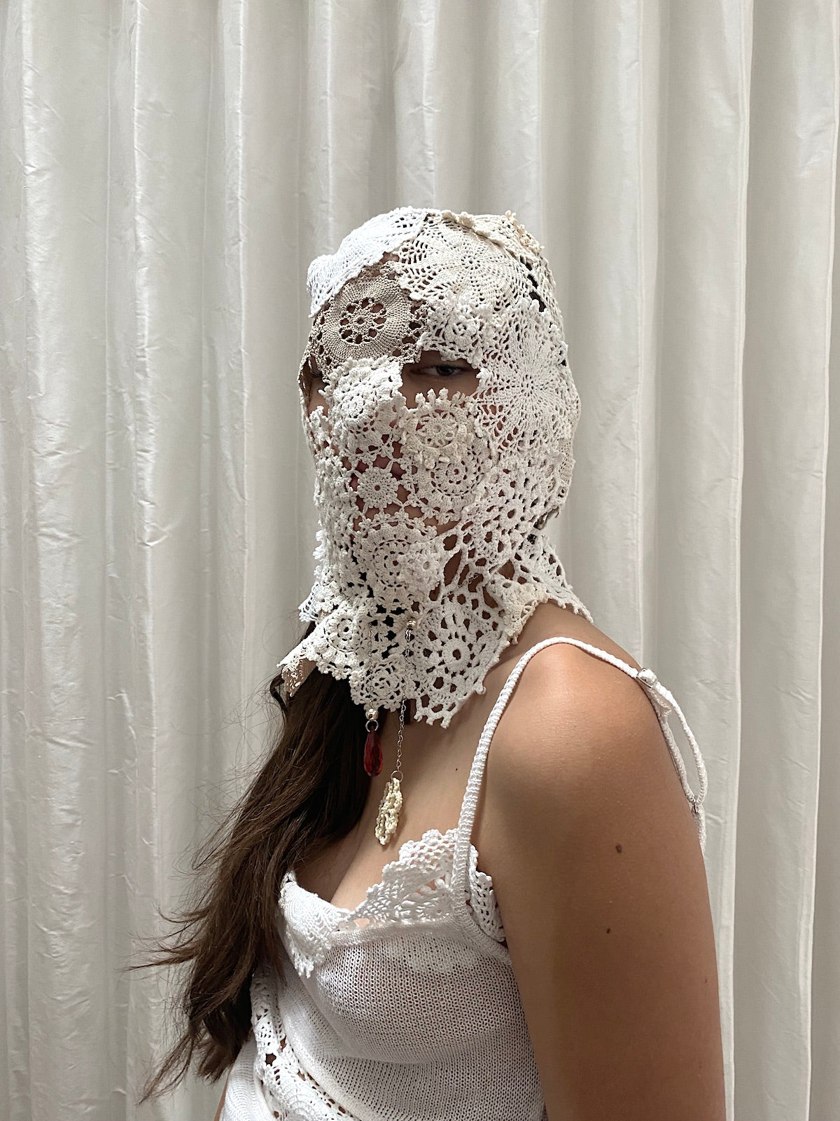 Crochet Lace Balaclava